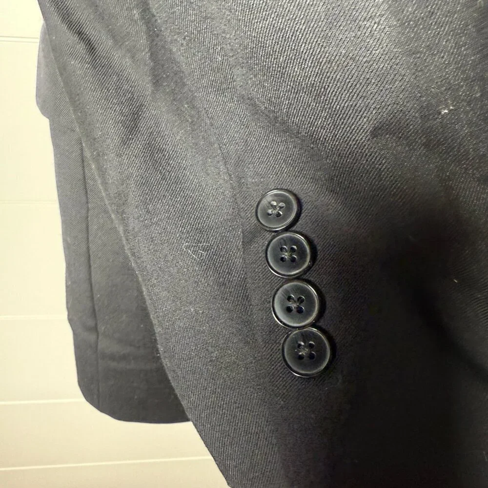 Calvin Klein 100% Wool Black Men's Blazer Size 42R